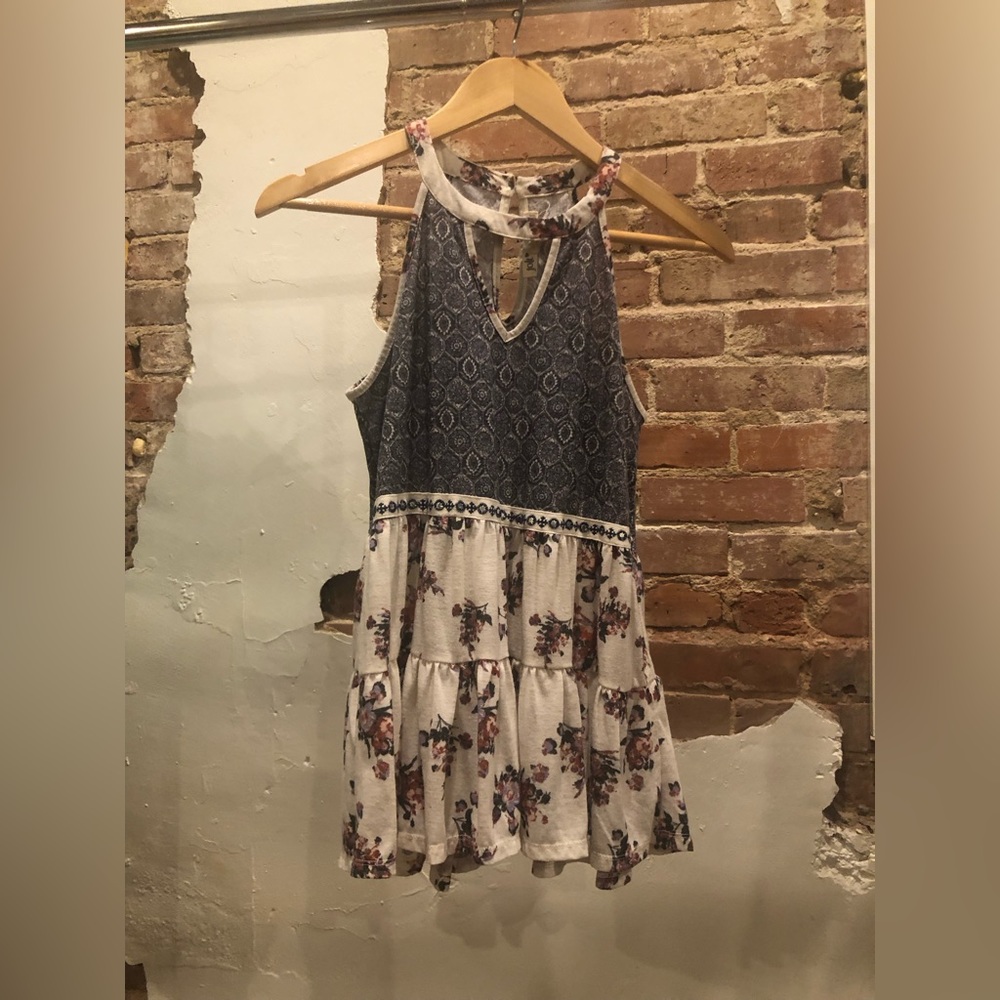 Buckle Flowy Floral Paisley Tank Top